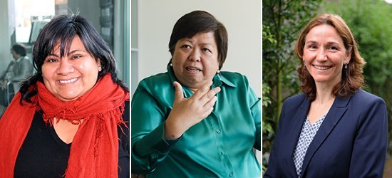 De izquierda a derecha: Yolirruth Núñez (Oficial de Desempeño Social y Desarrollo de Capacidades, América Latina), Ging Ledesma (Director de Innovación en Desempeño Social) y Kawien Ziedses des Plantes (Especialista en Desempeño Social Global) De izquierda a derecha: Yolirruth Núñez (Oficial de Desempeño Social y Desarrollo de Capacidades, América Latina), Ging Ledesma (Director de Innovación en Desempeño Social) y Kawien Ziedses des Plantes (Especialista en Desempeño Social Global)