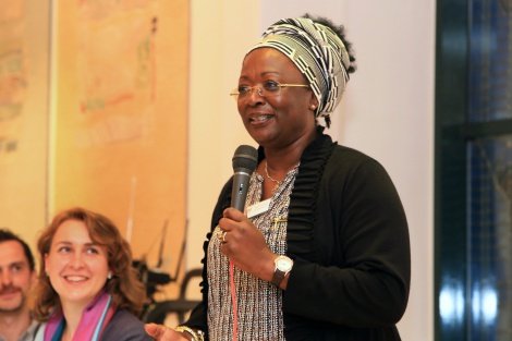 Mariam Dao durante la reciente ruta de Oikocredit Mariam Dao durante la reciente ruta de Oikocredit